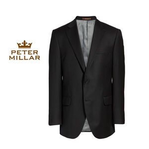 Peter Millar Flynn Classic Fit Solid Wool Blazer Size 48S